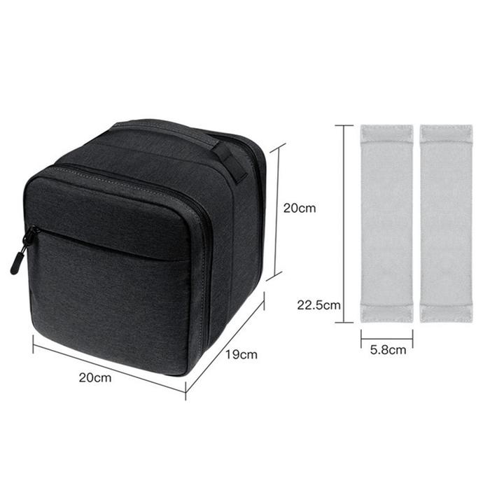 Gambar 1Pc Double Layer Polyester Mini Storage bag For Avata Drone / Goggles 2 Black Solid Portable Handbag Drone Accessories dari Abyssal Reaper undefined Tokopedia