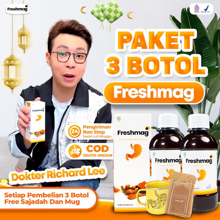Gambar Freshmag Paket Kronis 3 Botol Solusi Herbal Asam Lambung BPOM Halal dari cassandraleoprati undefined Tokopedia
