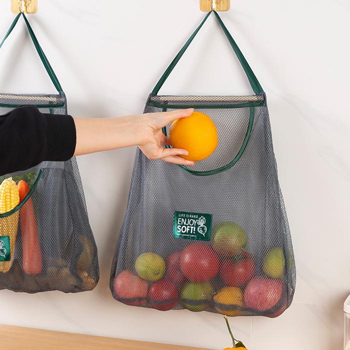 Gambar Reusable Kitchen Hanging Mesh Bag Home Fruit And Vegetable Storage dari dindiniyashop undefined Tokopedia