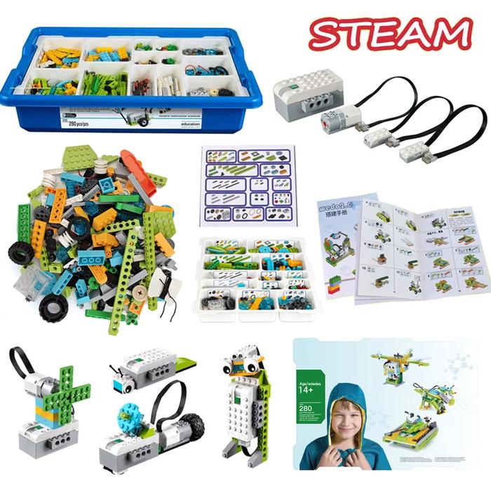 Gambar NEW 280PCS Parts WeDo 2.0 Robotics Construction Core Set Building Blocks Compatible with 45300 Scratch 3.0 Educational DIY Toys dari bekoy4 undefined Tokopedia