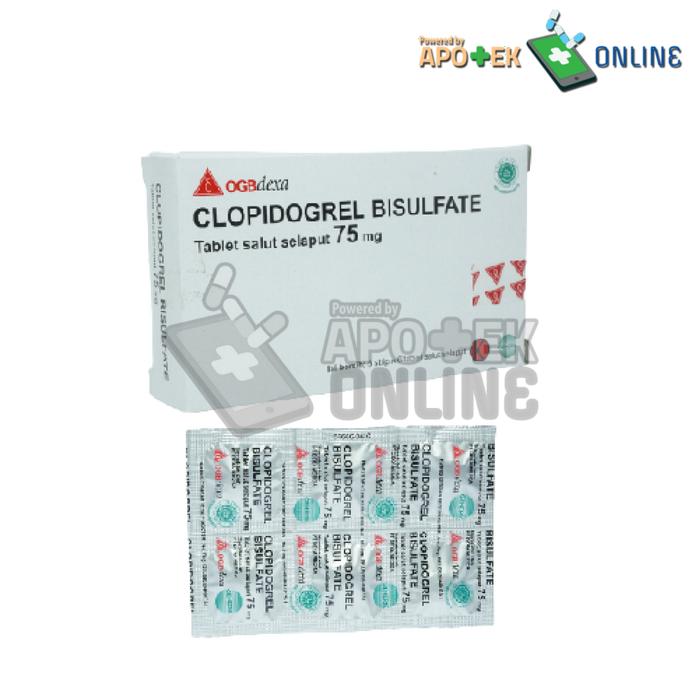 Gambar CLOPIDOGREL 75MG TABLET 6`S/PENGENCER DARAH/HIPERTENSI/JANTUNG dari Apotek Herkules Kandanghaur undefined Tokopedia