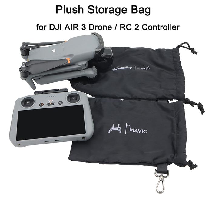 Gambar Storage Bag for AIR 3 / RC 2 / RC-N2 Drone Controller Anti-scratch Portable Plush Handbag Carrying Case Air 3 Accessories dari Searing Torrent undefined Tokopedia