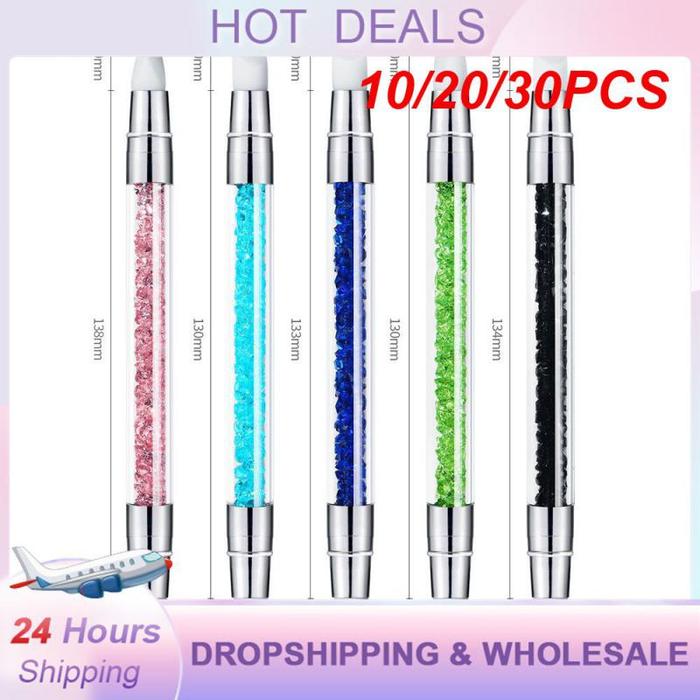 Gambar 10/20/30PCS Double-headed Silicone Pen With Sculpture Fine Drill Nail Supplies Paint Pen So Soft Embossed Silica Gel dari Pushpa Rrachana undefined Tokopedia