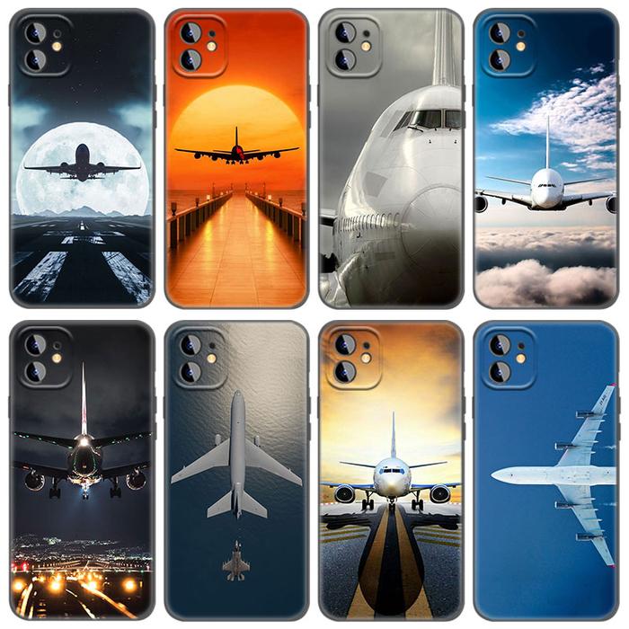 Gambar Aircraft Airplane Phone Case For Apple iPhone 13 12 Mini 11 Pro Max XR X XS MAX 6 6S 7 8 Plus 5 5S SE 2020 Black Cover Coque dari SIRAYKA difraka undefined Tokopedia