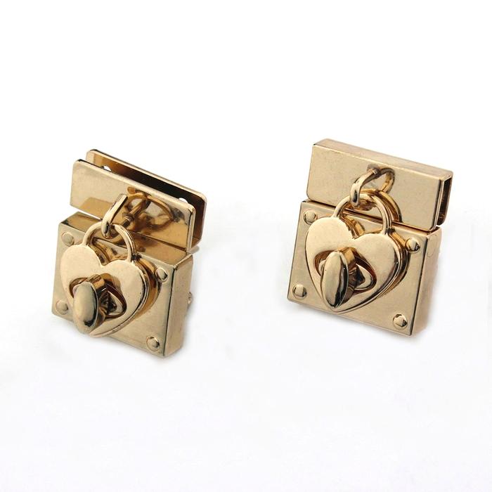 Gambar 1pcs Metal Heart Shape Turn Lock Special Twist Lock Clasp for Handbag Bag Purse Luggage Hardware Closure Bag Parts Accessories dari ANAK HAYAMM43 undefined Tokopedia