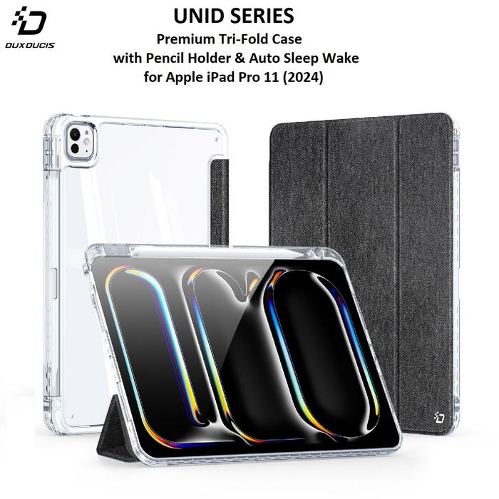 Gambar DUX DUCIS - UNID Series - Premium Flip Cover Case Apple iPad Pro 11 (2024) - Black dari Tanaga Online Shop undefined Tokopedia
