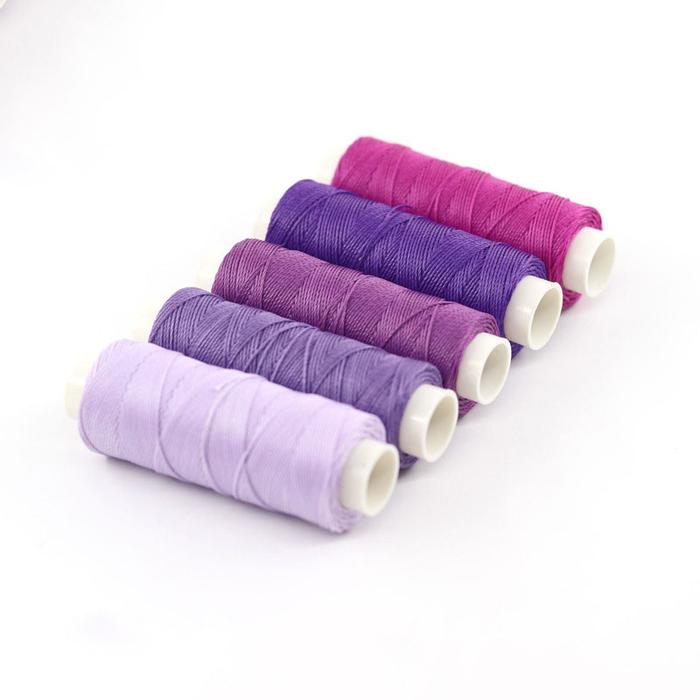 Gambar 50m/roll Colorful Round Waxed Thread 0.65mm Width for DIY Leathercraft Tool Stitching Thread Shoes Handbag Luggage Accessories dari ANAK HAYAMM43 undefined Tokopedia