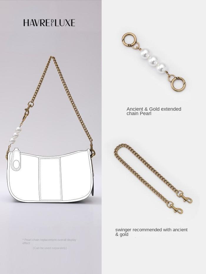 Gambar Bag Accessories chain for handbag All-match Pearl Extension Chain dari newstoreecuty undefined Tokopedia