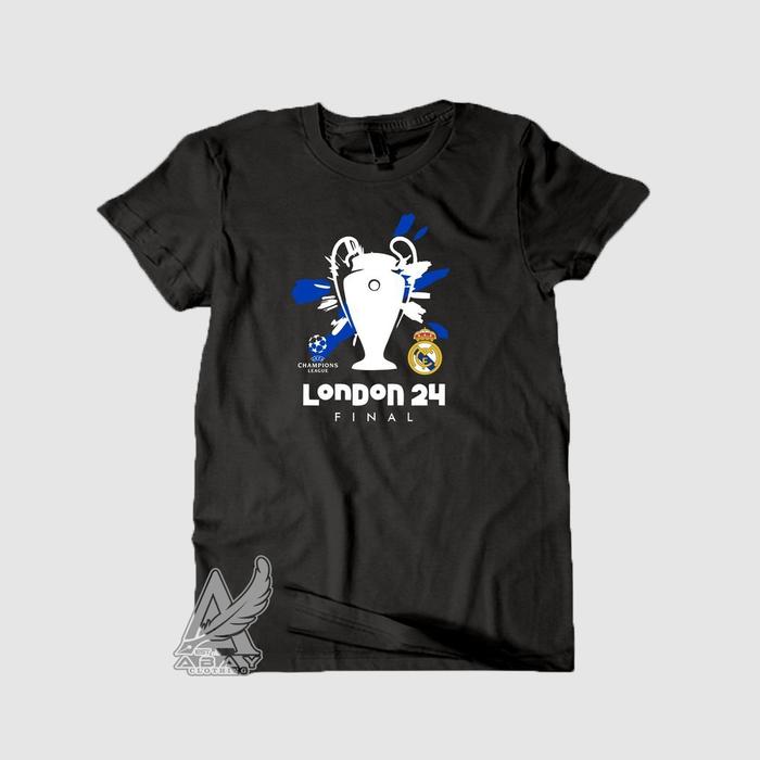 Gambar Kaos Casual Real Madrid LONDON 2024 Katun Combed 30s Abay Clothing - Hitam, S dari Abay Clothing03 undefined Tokopedia