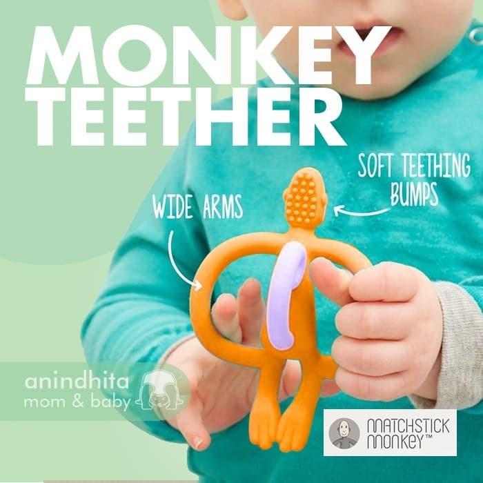 Gambar NEW MATCHSTICK MONKEY TEETHER TEETHING TOY GIGITAN BAYI SILIKON FOOD GRADE - Pink dari BMofficial store undefined Tokopedia