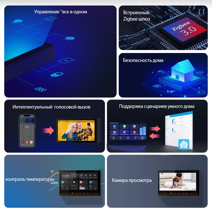 Gambar Jianshu Tuya Smart Home Devices Control Panel Zigbee 10" Zigbee Gateway Builded Russian English Languages Tuya Smart Life App dari lalll undefined Tokopedia