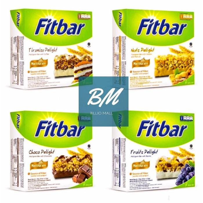 Gambar Fitbar isi 5 Pcs / Fitbar 5 x 22 gr / Fitbar Multigrain 110 gr Camilan Sehat / Fitbar Cemilan Diet 1 Box isi 5 Pcs x 22 gram / Fitbar Tiramisu Delight 5 x 22 gr / Fitbar Fruits Delight 5 x 22 gr / Fitbar Chocolate Delight 5 x 22 gr dari start05 undefined Tokopedia