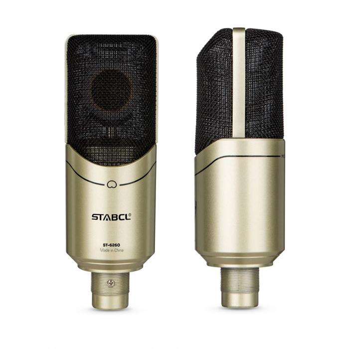 Gambar ST-6260 condenser microphone professional sound proof recording mic home music production studio equipment full set microphone dari Phantom Assassin undefined Tokopedia