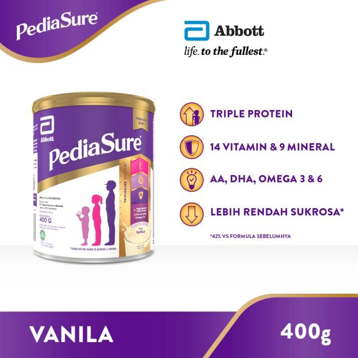 Gambar Terlaris Pediasure Vanila 400 G (1-10Th) - Nutrisi Pertumbuhan dari UD bumigora undefined Tokopedia