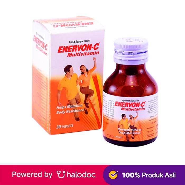 Gambar Enervon-C 30 Tablet - Vitamin C - Halodoc dari Apotek Halomedika Tirta Raya Sidoarjo undefined Tokopedia