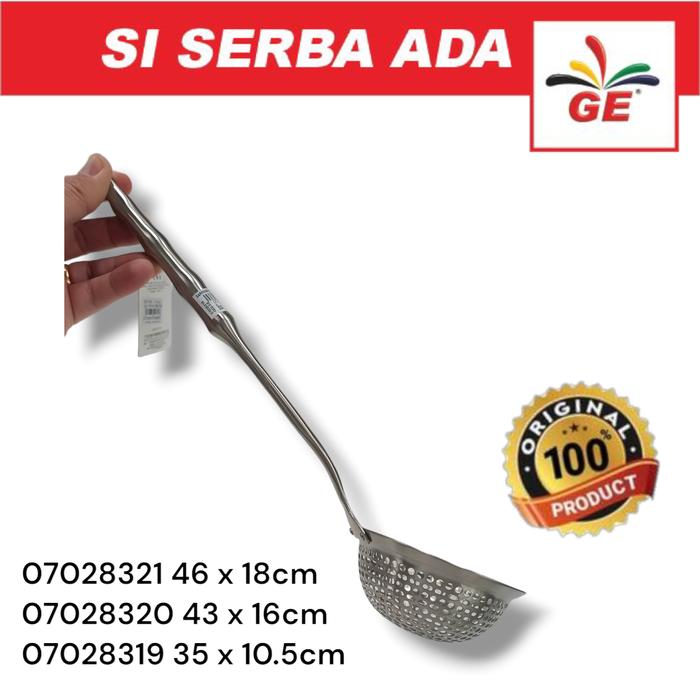 Gambar Saringan Premium GDAY gagang Bulat Stainless SUS30 Ukuran 14cm, 16cm, 18cm - 43 x 16 cm dari Glodok Elektronik undefined Tokopedia