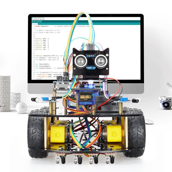 Gambar Smart Automation Robotics Car Kit For Arduino Programming Project dari Transsion Electronic undefined Tokopedia