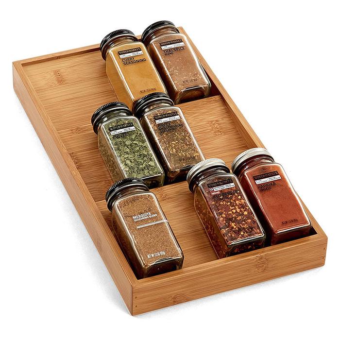 Gambar In stock 3 tier spice and seasoning rack drawer storage box Amazon New Kitchen Home Kitchen Tray dari Guardian Barrier undefined Tokopedia