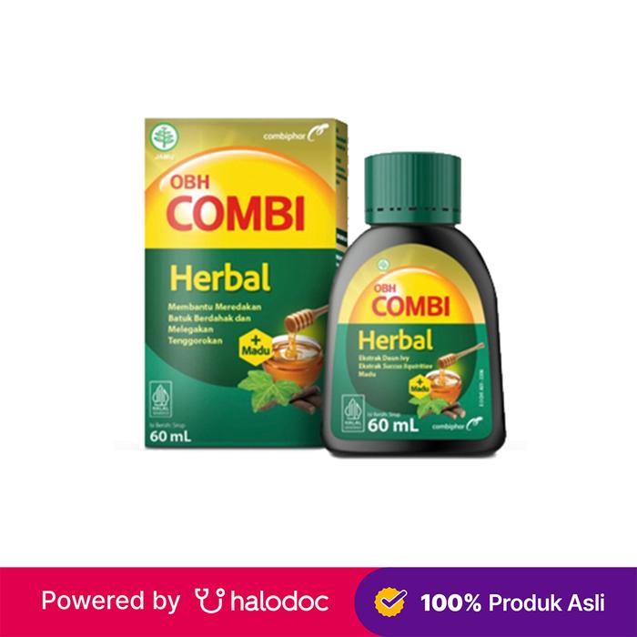 Gambar OBH Combi Herbal Sirup 60 ml - Obat Batuk & Flu - Halodoc dari Apotek Medika Prima Duri Kosambi undefined Tokopedia