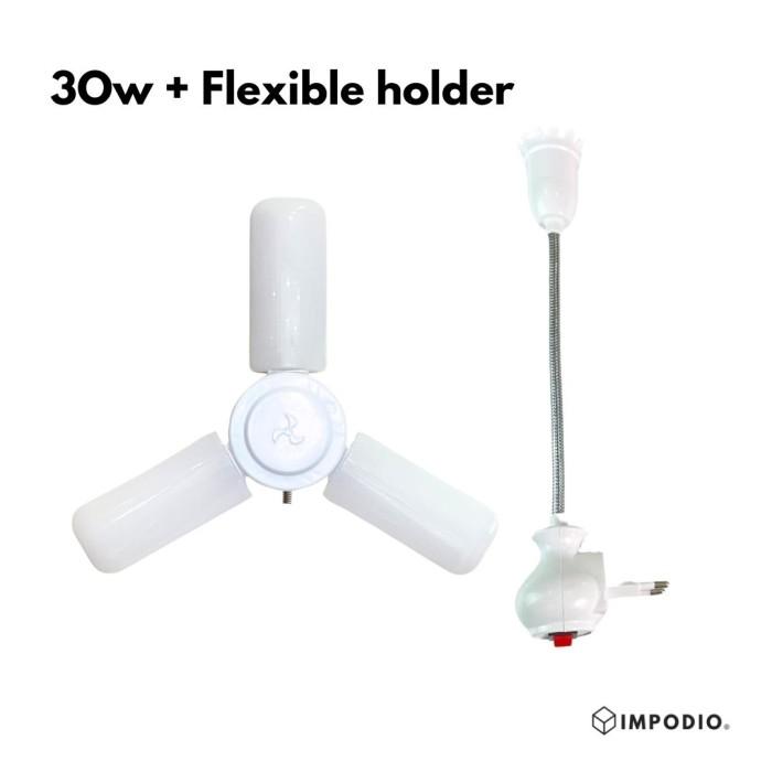 Gambar LED fill light tri star 30w dan 45w - Lighting studio foto IMPODIO - flexible+30w dari Impodio Kota Tangerang Selatan Tokopedia