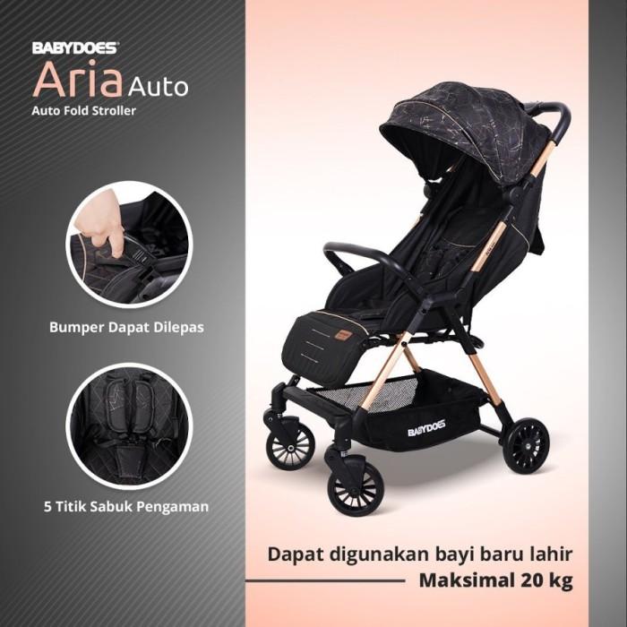 Gambar Ready Strollers Babydoes Aria Auto / Kereta Dorong Bayi Original - Black dari Bobo Bubu undefined Tokopedia