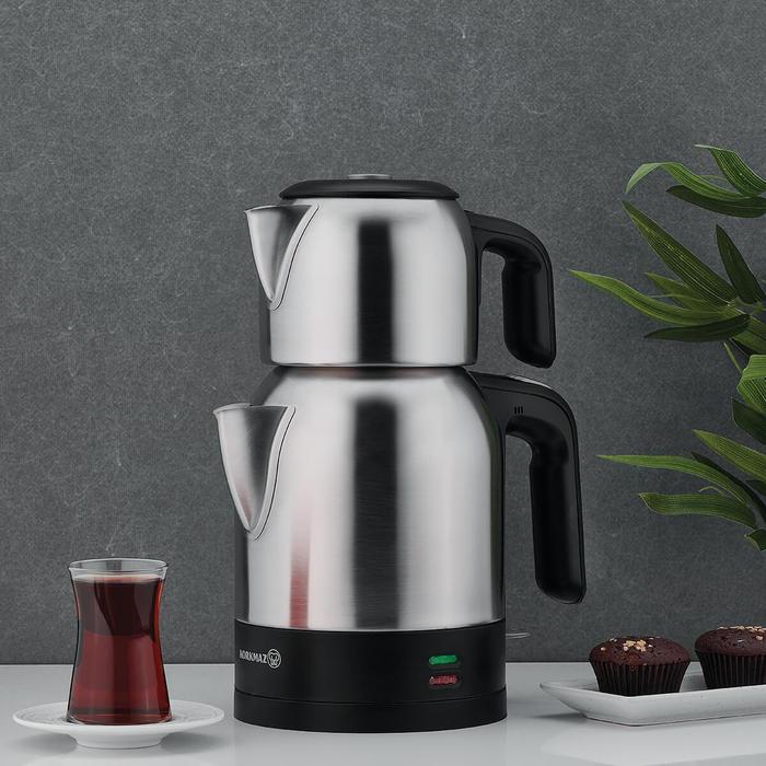 Gambar Demkolik Electric Teapot 1.8 L, Tea Machine Kettle Two Piece Smart Thermo Pot Coffee Water Boiler Kitchen Appliances dari Peacock Plume undefined Tokopedia