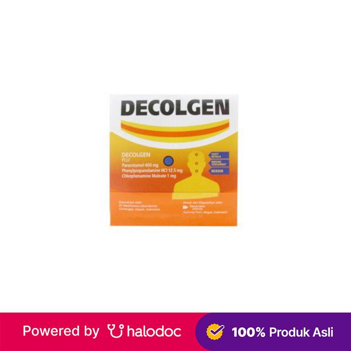 Gambar Decolgen 4 Tablet - Obat Batuk & Flu - Halodoc dari Apotek Medika Prima Jagakarsa undefined Tokopedia