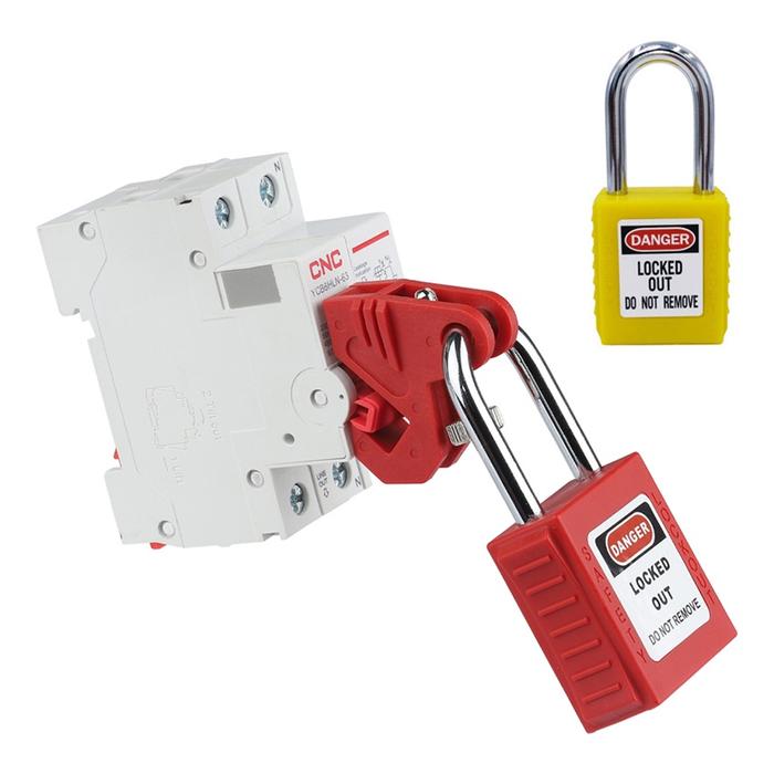 Gambar Gembok Safety Equipment Loto Padlock 38mm Merah dan Kuing dari kumut undefined Tokopedia