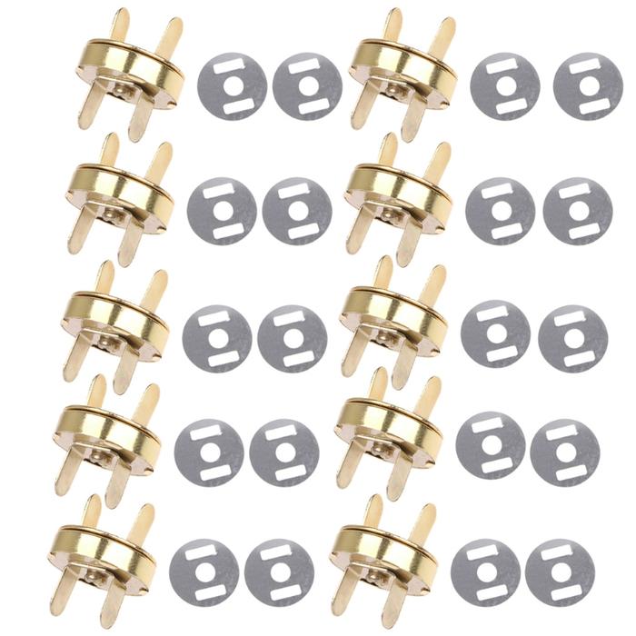 Gambar (IMPORT) 10x Magnetic Snap Buckle For DIY Clasps Closure Handbag Purse Bags Accessories dari Toko robone undefined Tokopedia