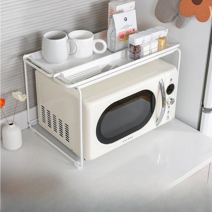 Gambar Microwave Storage Rack with Tray Kitchen Oven Storage Rack Small Household Appliances Rice Cooker Storage Rack dari HA ataa beca07 undefined Tokopedia