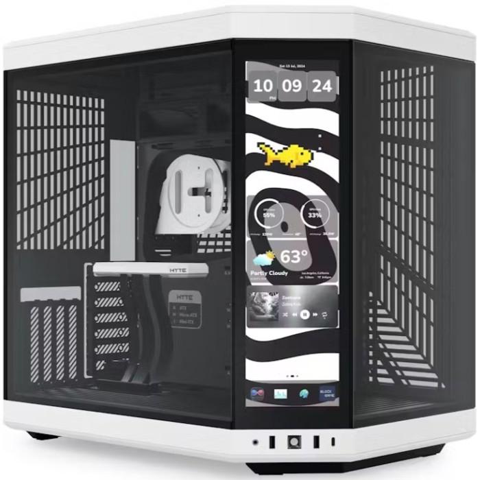 Gambar Casing HYTE Y70 TOUCH INFINITE PANDA  - Modern Aesthetic Dual Chamber ATX Case with 14.5" Integrated LCD Touchscreen dari DOUBLEYOU SEVEN undefined Tokopedia