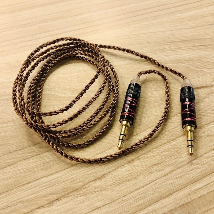 Gambar Premium Audio Aux Cable Headphone Kabel Speaker High Res Jack 3.5mm - Brown Red Line dari MAXI BSG OFFICIAL undefined Tokopedia