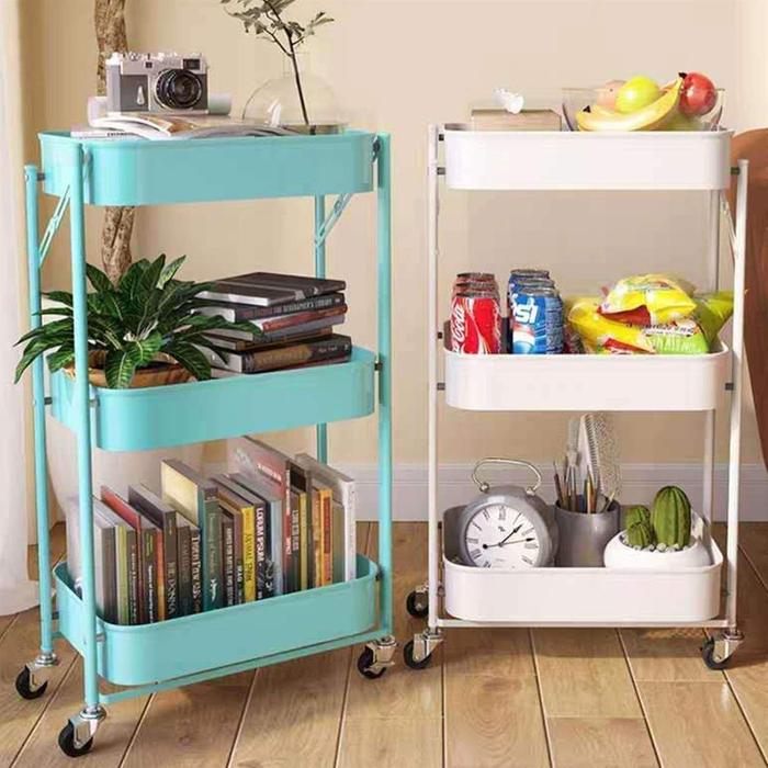Gambar BEST SELLER Trolley Cart Storage Rack Tray Food Kitchen Travel Portable & Collapsible SpaceSaving Groceries Laundry And Home Use Durable & Lightweight Easy To Fold & dari Grand NutriNest undefined Tokopedia