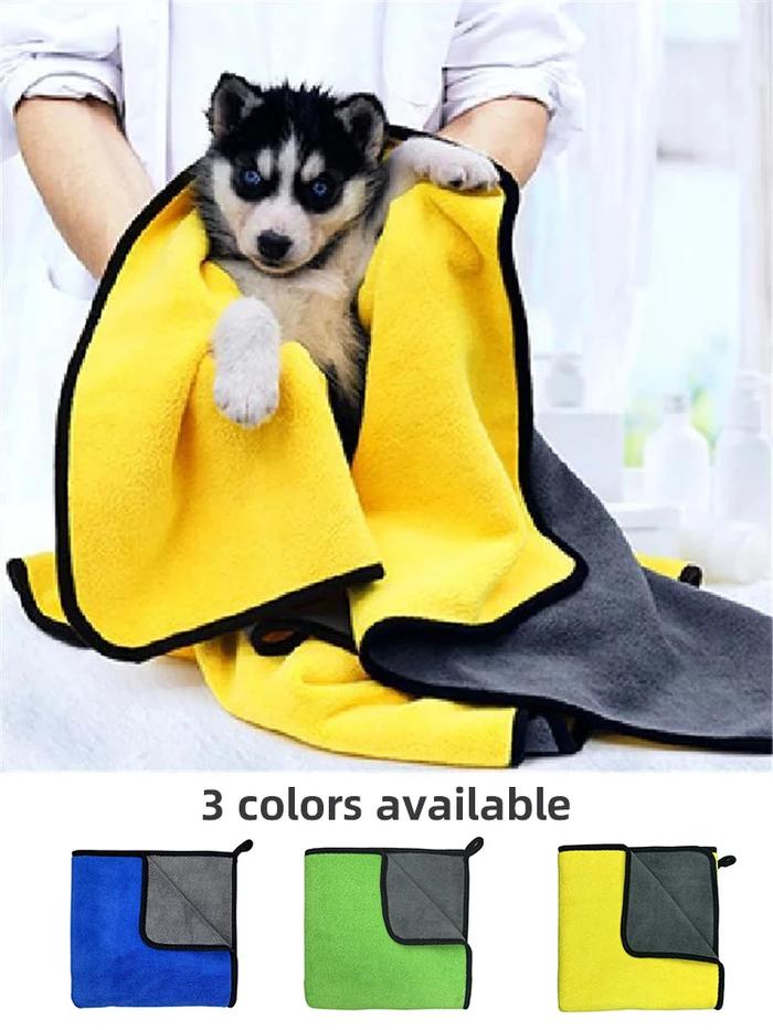 Gambar Quick-drying Pet Dog and Cat Towels Soft Fiber Towels Water-absorbent Bath Towel Convenient Pet Shop Cleaning Towel Pet Supplies dari gorolong54 undefined Tokopedia
