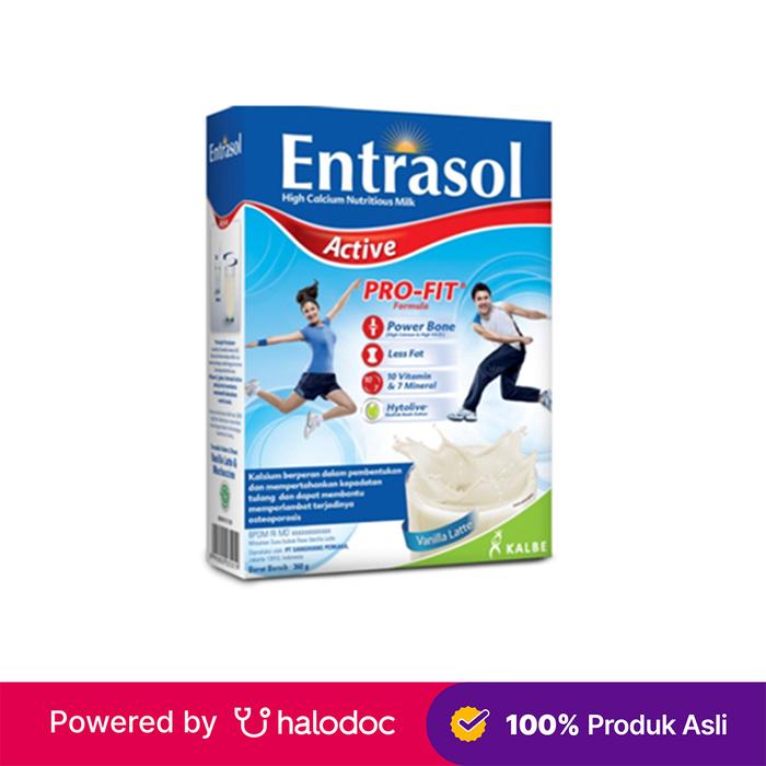 Gambar Entrasol Active Vanila 360 g  - Susu Lansia - Halodoc dari Apotek Mitra Medika Buruan undefined Tokopedia