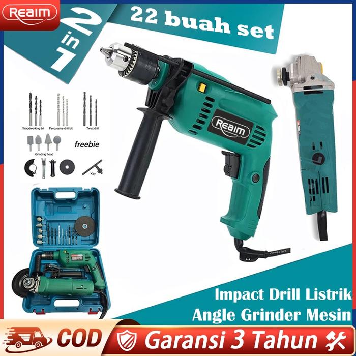 Gambar Mesin Gerinda Tangan Dan Mesin Bor Listrik-13Mm Mailtank-Power Tools-Paket Bor Dan Gerinda-Mesin Bor Listrik Bor Gerinda-Set Gerinda Dan Bor- Mesin Gerinda Tangan Paket Bor dari gubrag undefined Tokopedia