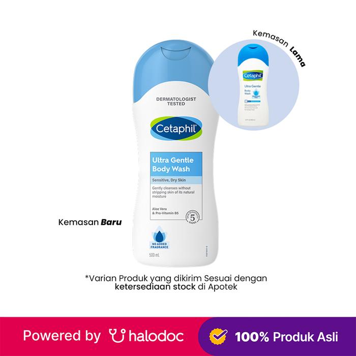 Gambar Cetaphil Ultra Gentle Body Wash 500 ml - Sabun Mandi Cair - Halodoc dari Apotek Halomedika Tirta Raya Sidoarjo undefined Tokopedia