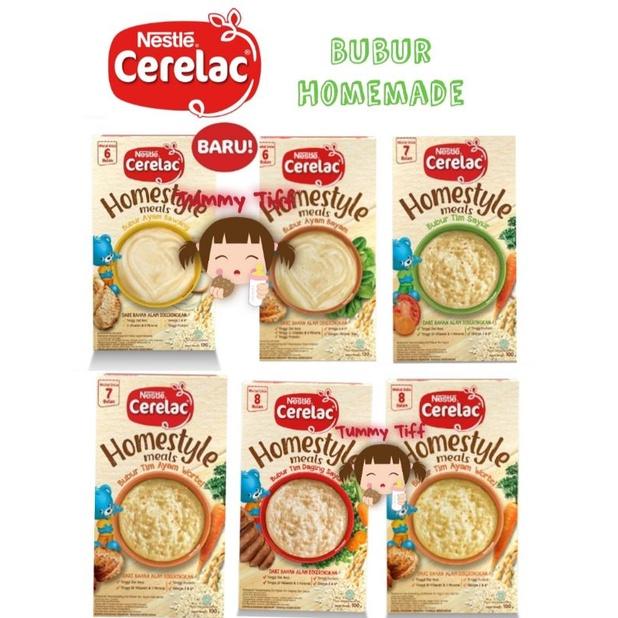 Gambar CERELAC HOMESTYLE Bubur Bayi Rasa Tim Sayur & Ayam Box 100g mpasi dari biagerd undefined Tokopedia