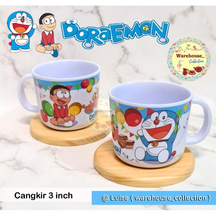 Jual PIRING MAKAN, PIRING SNACK MANGKOK GELAS MELAMINE DORAEMON