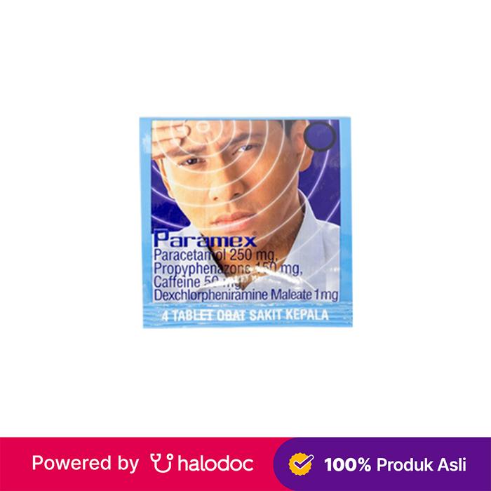 Gambar Paramex 4 Tablet - Obat Pereda Demam & Nyeri - Halodoc dari Apotek Regina Jakarta Timur undefined Tokopedia