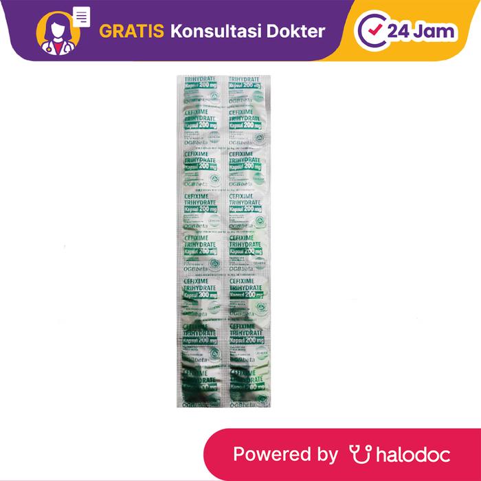 Gambar CEFIXIME OGB BETA 200 MG STRIP 10 KAPSUL dari Apotek Halomedika Cicendo undefined Tokopedia