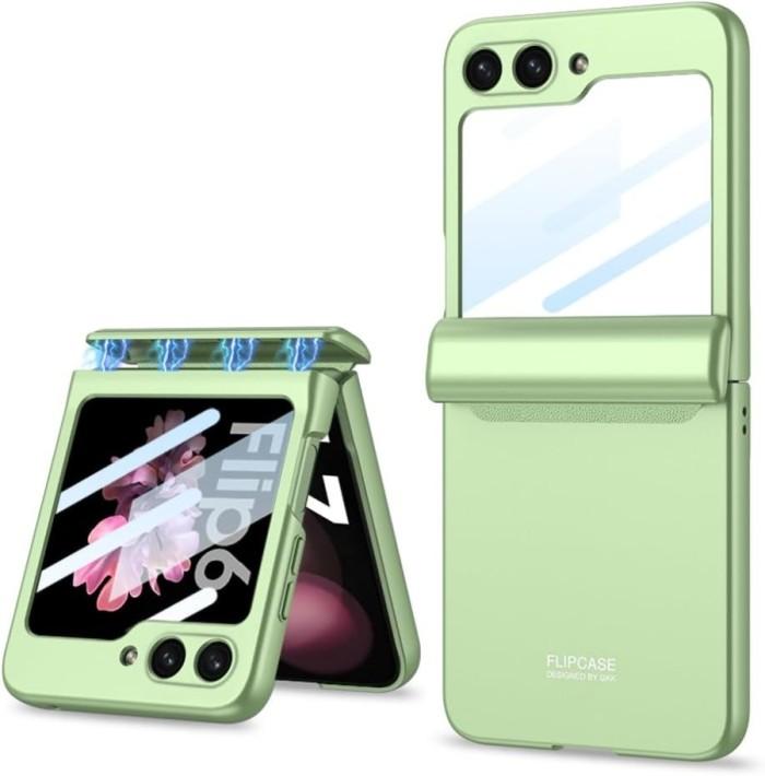 Gambar Case Samsung Galaxy Flip 6 Flip6 GKK Ultra Thin Magnetic Hinge With Glass - Light Green dari Primary Cares Official Kota Administrasi Jakarta Barat Tokopedia