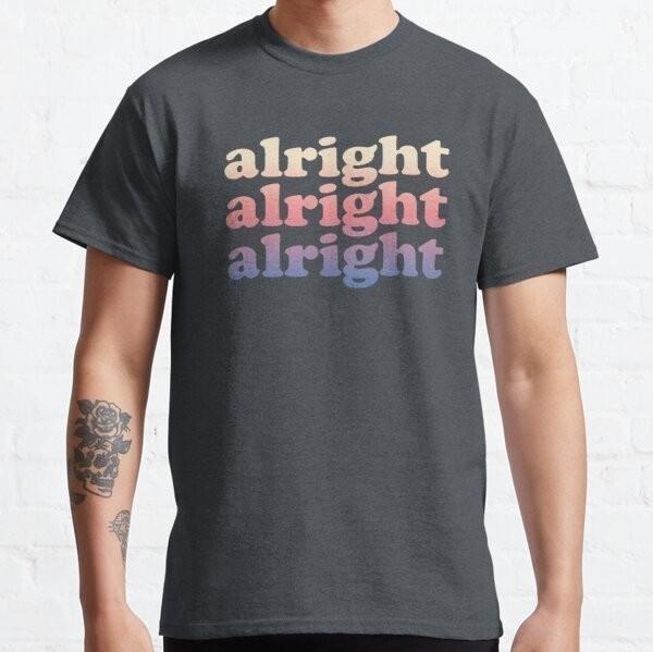 Gambar Baju Kaos Alright Alright Alright Shirt Classic dari Gradasi Cloth undefined Tokopedia