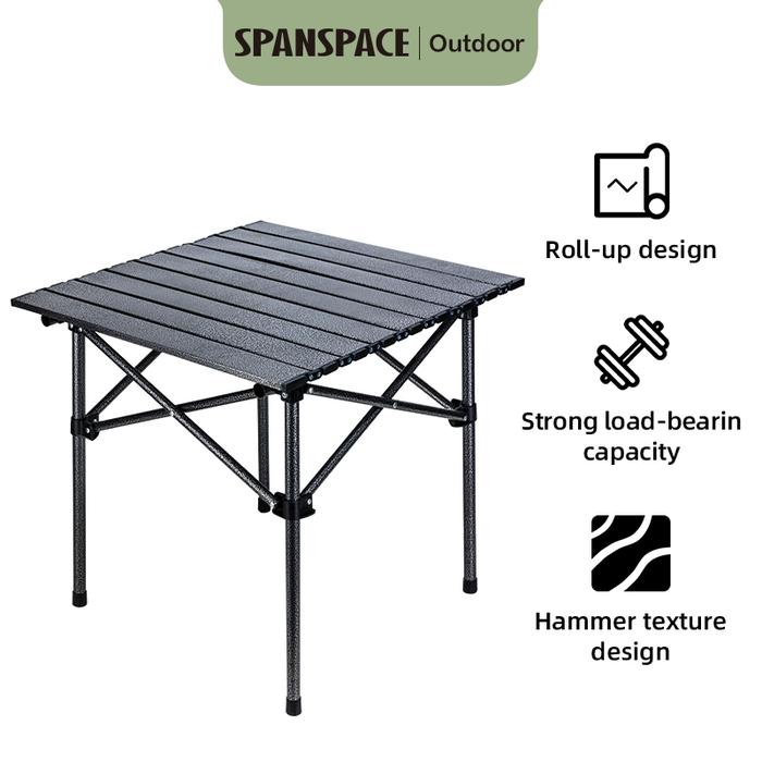 Gambar Deli Furniture Spanspace Meja Lipat Piknik Alumunium / Foldable Camping Table Kapasitas 150kg VS4101 - Meja Single dari Satancom undefined Tokopedia