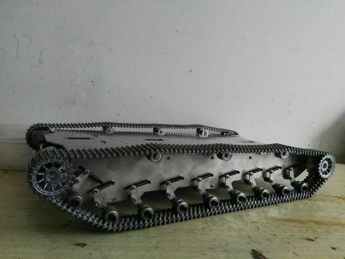 Gambar 4WD Robot Tank Car Chassis Crawler Vehicle For Stainless Steel Robot Chassis Inspection Robotics DIY RC Platform 4 motors dari Underworld Goddess undefined Tokopedia