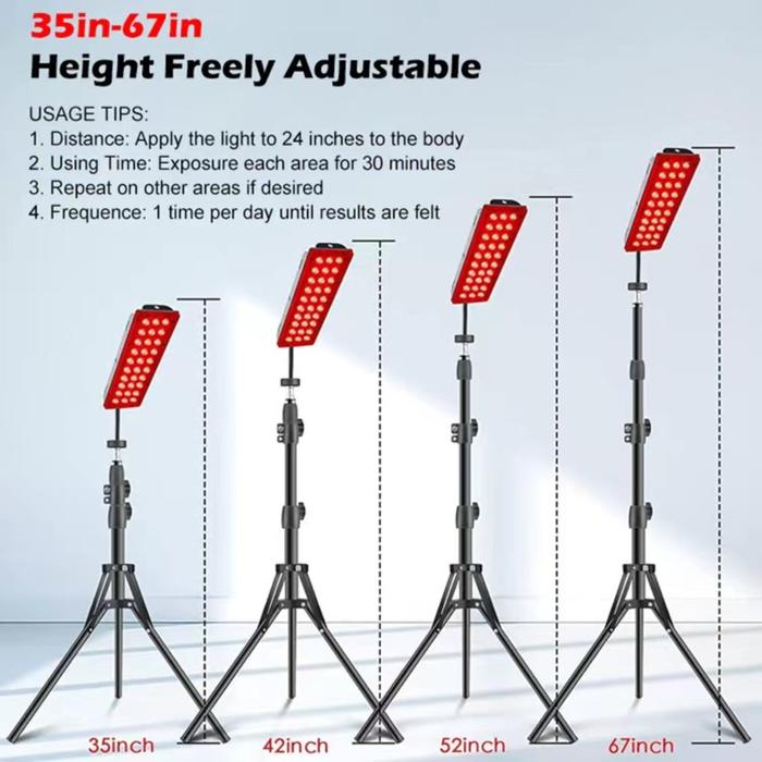 Gambar IMPORT LED Red Light Healthcare Lamp Device 660nm 850nm Infrared Therapy Lamp with Adjustable Stand for Body fatigue Soreness Relief dari Chocodelightt undefined Tokopedia