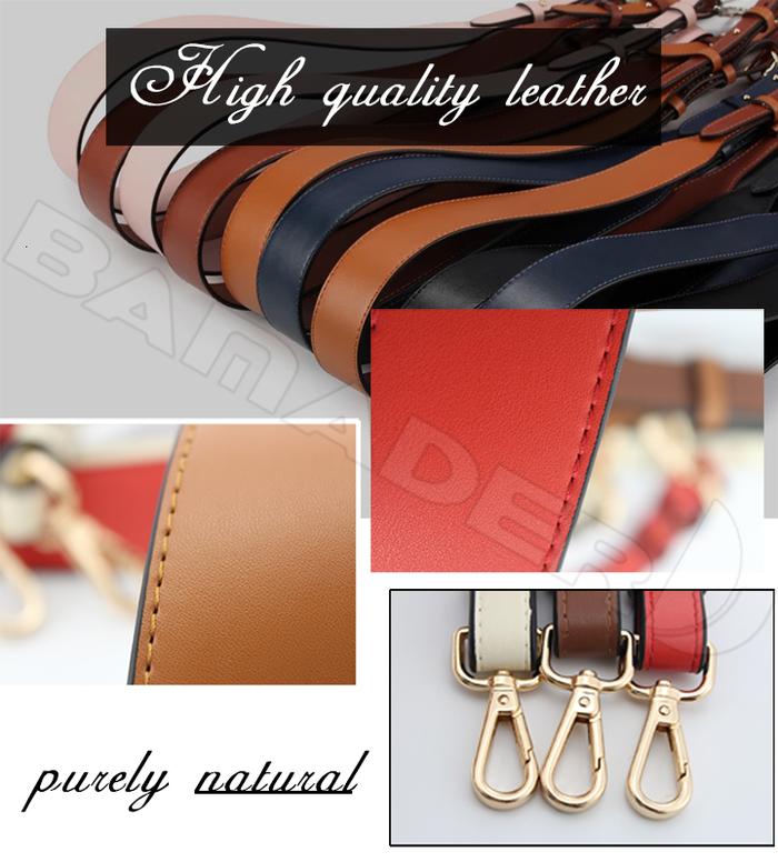 Gambar (IMPORT) TINBERON Bag Strap For Crossbody Adjustable Shoulder Bag Strap Women Handbag Accessories Solid Color Luxury Leather Handle Strap dari Chocodelightt undefined Tokopedia