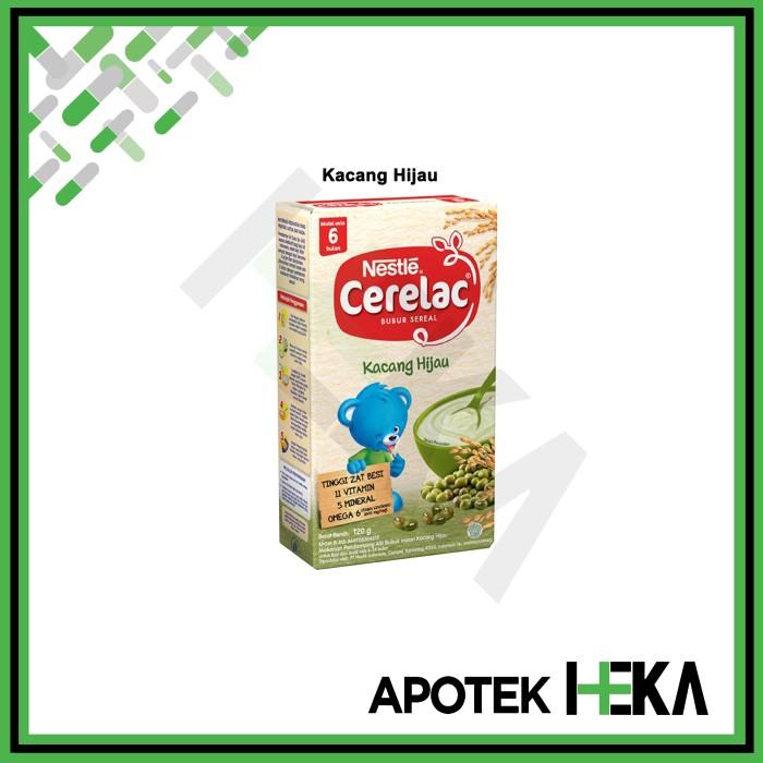 Gambar Cerelac Nestle Bubur Sereal Bayi 120 gram Kacang Hijau / Beras Merah dari titacel1 undefined Tokopedia