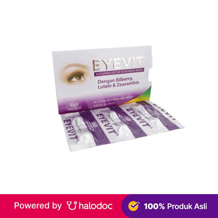 Gambar Eyevit 6 Tablet - Vitamin Mata - Halodoc dari Apotek Halomedika Tirta Raya Sidoarjo undefined Tokopedia