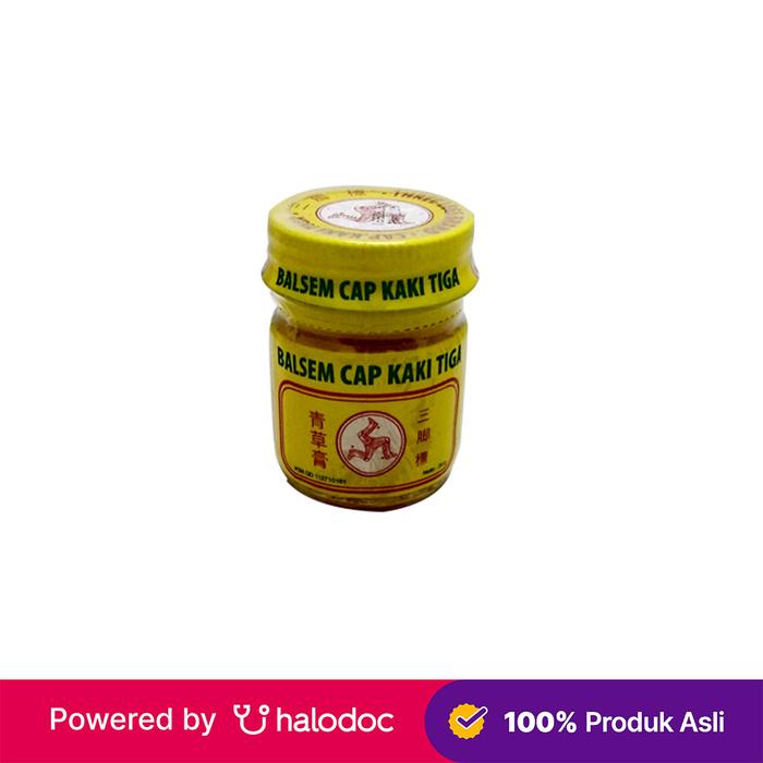 Gambar Cap Kaki Tiga Balsam Kuning 20 g - Balsem & Minyak Esensial - Halodoc dari Apotek K24 Cipete undefined Tokopedia